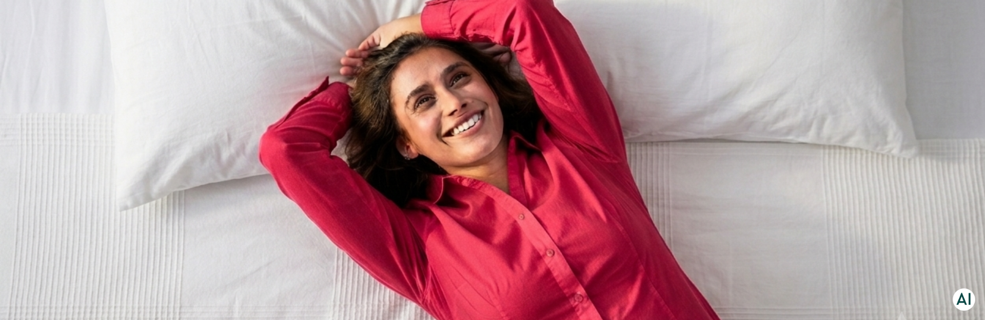 Vrouw staat bloot met haar rug in de zee
